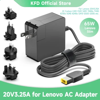 20V3.25A 20V2.25A для ноутбука Lenovo Thinkpad Ibm Зарядное Устройство USB Адаптер переменного тока 65 Вт 45 Вт T440 E450 E550 G50-45 G50-70 G50-80 Z50-70 Мощность