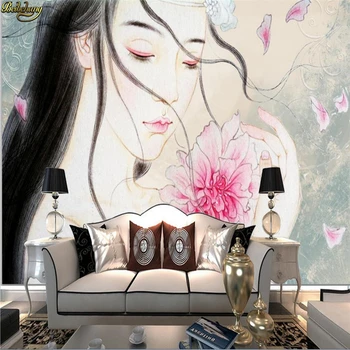 beibehang Custom photo 3D обои настенная роспись красота рельефный ТВ фон обои для стен гостиной papel de parede