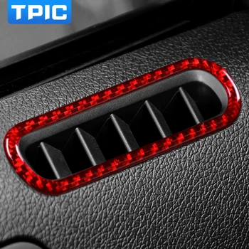 Наклейки из углеродного волокна TPIC для Ford Mustang 2009-2013 Аксессуары для внутренних наклеек, наклейки на вентиляционное отверстие двери автомобиля, отделка рамы