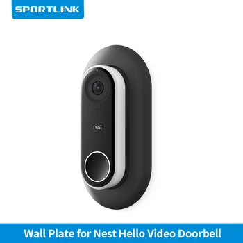 Стойкое к ультрафиолетовому излучению Настенное крепление SPORTLINK, Предназначенное для видеодомофона Google Nest Hello Smart WiFi с Регулируемым клином на 25 градусов