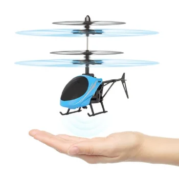 Мини-подарок для Квадрокоптера, дрона, Летающего самолета, Радиоуправляемого легкого Вертолета, Игрушка В подарок, Инфракрасный Мигающий Индукционный Дрон для детей