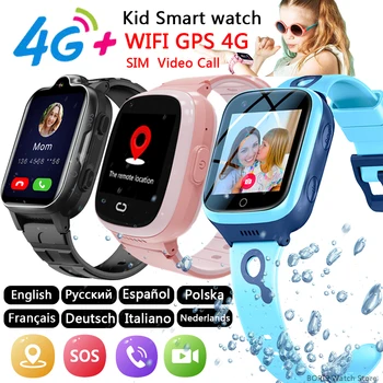 2023 Новые Детские Смарт-Часы 4G SIM С Камерой Видеовызова GPS Водонепроницаемый Смарт-Браслет Для Детского Подарочного Телефона LT30 K9 K15