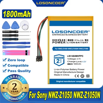 100% Оригинальный Аккумулятор LOSONCOER LIS1484MHPPC 1800 мАч Для Sony NWZ-Z1050, NWZ-Z1050N, NWZ-Z1060, NWZ-Z1070