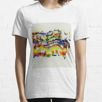 Футболка Tokio с абстрактным искусством, футболки для женщин, футболки свободного кроя, милые футболки для женщин, короткая футболка