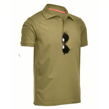 Тактическая футболка Army Fans с круглым вырезом и короткими рукавами, Свободные эластичные летние быстросохнущие мужские футболки для тренировок 
