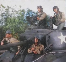 387-1/35 Фигурки из смолы GK, неокрашенные, в разобранном виде. Экипаж танка солдата армии США времен Второй мировой войны