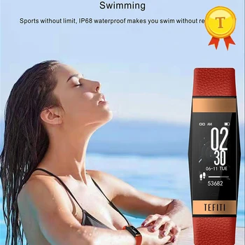 2020 Новый Модный женский смарт-браслет для мониторинга сердечного ритма и артериального давления IP68 водонепроницаемый спортивный шагомер для плавания смарт-часы