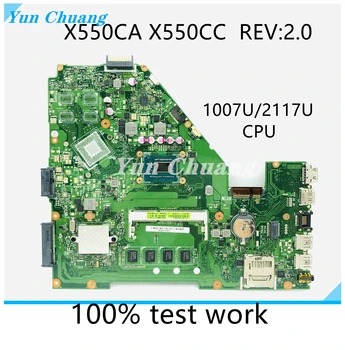 X550CA X550CC Материнская плата для Asus X550CA X550CC X550CL R510C Y581C X550C Материнская плата ноутбука С 4 ГБ оперативной памяти I3 I5 I7 CPU DDR3 UMA