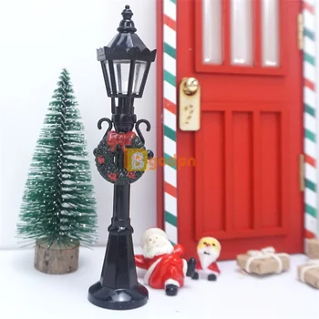 Новый Мини-уличный светильник на Рождество, Кукла-Эльф, Фея, Гном, Дверь, Кукольный дом, Миниатюрный микроландшафт, Аксессуары для сказочного сада