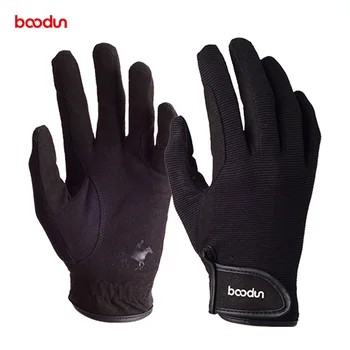 Профессиональные перчатки для верховой езды Boodun, Перчатки для верховой езды для мужчин и женщин, легкие дышащие бейсбольные спортивные перчатки
