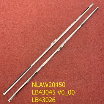 Светодиодная лента (2) для SONY KD-43XE8005 KD-43X7053 KD-43XE7005 KD-43XG8096 KDL-43WE753 KD-43XF7596 KD-43-XH8096 XBR-43X800E NLAW20450