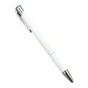 Стильная металлическая ручка с выдвижным многоразовым кончиком 1,0 мм, офисная ручка для подписи