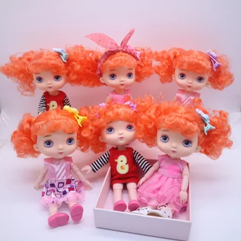 Куклы длиной 16 см, такие как HOLA dolls, мини-куклы, с оранжевыми волосами