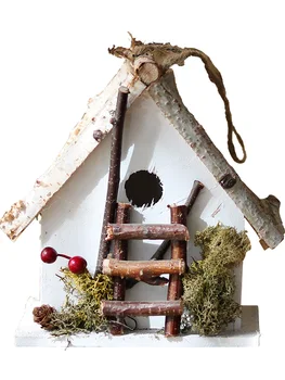 Лесной деревянный домик Деревянный дом Рождественское Милое украшение Сад Внутренний двор Балкон Креативные продукты ручной работы