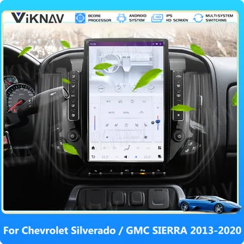 CarPlay Для Chevrolet Silverado/GMC SIERRA 2013-2020 Сенсорный Экран 14,4 дюймов Автомобильный Радиоприемник Android11 Мультимедиа 128 ГБ Беспроводной 8 Core