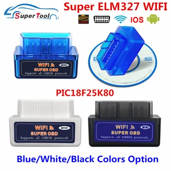 ELM327 V1.5 Cканер OBD2 Сканер ELM 327 1.5 V1.5 Wifi PIC18F25K80 OBD 2 Диагностический инструмент ELM327 Сканер Automotivo Em Portugues