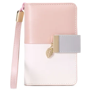 Новый женский короткий кошелек с нулевым цветовым контрастом, модный кошелек с пряжкой на молнии, карман для нескольких карт
