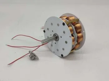 Миниатюрный двухслойный дисковый генератор с железным сердечником, сверхнизкая скорость, высокоэффективный многополюсный трехфазный постоянный ток переменного тока