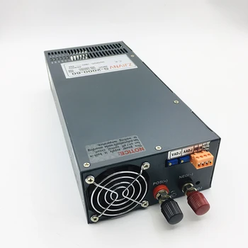 Промышленный импульсный источник питания Высокой мощности SMPS 2000W 0-60V 0-33A С Регулируемым Входным напряжением и током 110V/220V S-2000-60