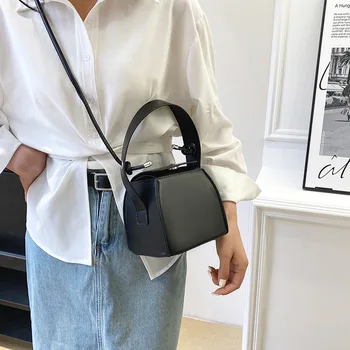 Модная женская сумка 2023, Новая модная простая сумка-коробка, Нишевый дизайн, сумка через плечо Senior Sense на одно плечо