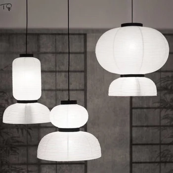Подвесные светильники из рисовой бумаги датского дизайна LED E27 Современная подвесная лампа для гостиной /модельной комнаты, украшения спальни, балкона, кабинета, магазина
