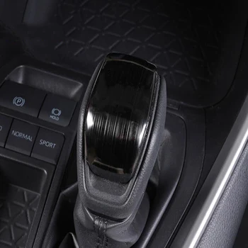 Для Toyota Rav4 Rav 4 2019 2020 Стайлинг автомобиля из нержавеющей стали Внутренняя отделка ручки переключения передач Наклейка на автоматическую коробку передач