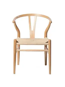Обеденный стул со спинкой из массива дерева в китайском стиле, Высококачественный обеденный стул из ротанга, кофейный стул в китайском стиле, Антикварный рожок для стула Taishi