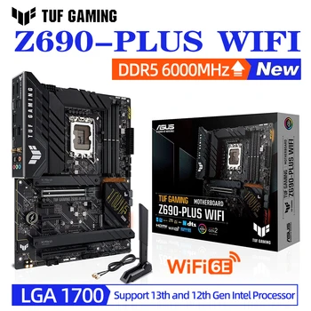 LGA 1700 Материнская плата ASUS TUF GAMING Z690-PLUS WIFI 6E DDR5 Новая Материнская плата Intel Z690 ATX Gaming D5 128G 6000 МГц + OC PCIe 5.0 M.2