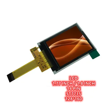 128160 1,77-дюймовый цветной TFT-ЖК-дисплей с SPI 4-линейным последовательным портом, супер широкий угол обзора ST7735S, 14-контактный разъем для подключения