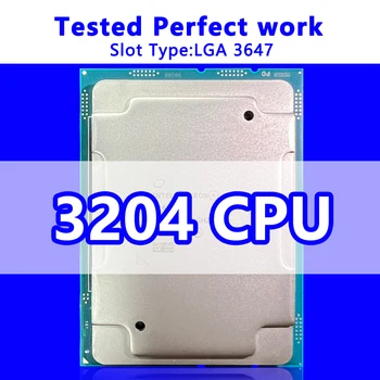 Xeon Bronze 3204 CPU 1,9 ГГц 8,25 М 6-ядерный 6-потоковый процессор 85 Вт LGA3647 для серверов, поддерживающих чипсет C621