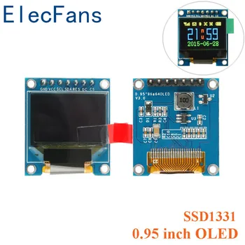 0,95-дюймовый OLED-дисплейный модуль HD OLED-модуль SSD1331 Контроллер 7pin Разрешение 96 * 64 DIY SPI