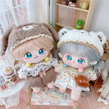 20 см Хлопчатобумажная детская одежда Idol Star Dolls, милые мягкие фигурки на заказ, хлопчатобумажные плюшевые игрушки для кукол, коллекция фанатов игрушек.