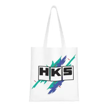 Винтажная сумка для покупок Kawaii HKS, холщовая сумка для покупок из вторсырья, сумка для покупок через плечо