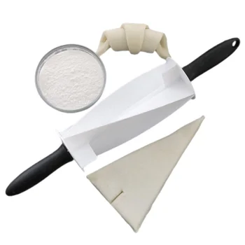 Антипригарный резак для теста для круассанов, нож для хлеба, Пластиковая хлеборезка, машина для выпечки кондитерских изделий с ручкой, Кухонная форма, инструмент для выпечки