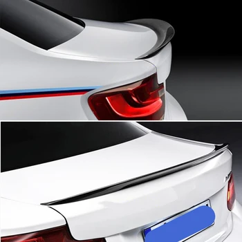 Используется для BMW 2 серии F22 Coupe 2013-2019 годов выпуска, спойлер из черного углеродного волокна, заднее крыло, спортивные аксессуары в стиле P, обвес