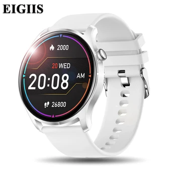EIGIIS Спортивные смарт-часы Женские с полным сенсорным экраном Bluetooth Фитнес-трекер IP67 Водонепроницаемый Мужской смарт-браслет для Android IOS
