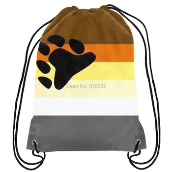 Рюкзак на шнурке Bear Pride, розовая ЛГБТ-сумка, спортивная, 35x45 см, цифровая печать из полиэстера, бесплатная доставка