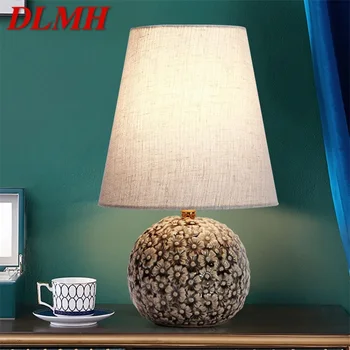 Настольный светильник с диммером DLMH, современная керамическая креативная лампа, декоративная для дома, прикроватная тумбочка
