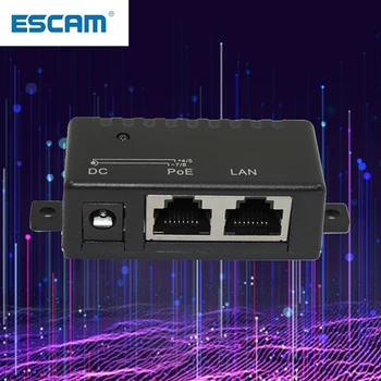 ESCAM 1000 Мбит/с 5 В 12 В 24 В 48 В/1A POE Инжектор Разветвитель Питания для IP-Камеры POE Адаптер Модуль Аксессуары