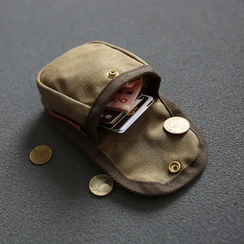 SIKU холщовый кошелек ручной работы, держатели кошельков для монет, брендовый женский чехол для кошелька