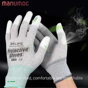 RELIFE RL-063 Антистатические перчатки для чистки пальцев с полиуретановым покрытием