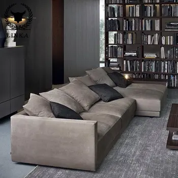 Скандинавский современный легкий Роскошный деревянный каркас, L-образный диван для гостиной, диван последнего дизайна для дома