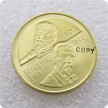 1996 Польская монета 150 лет со дня рождения СЕНКЕВИЧА ХЕНРИКА КОПИЯ