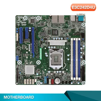 E3C242D4U Для Серверной Материнской платы ASRock LGA1151 DDR4 С поддержкой Xeon E-2100 IPMI