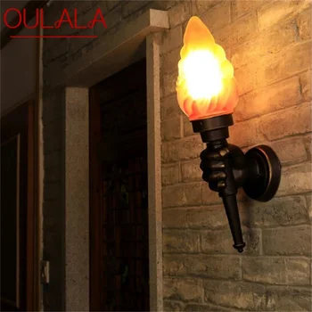 SOFEINA Наружные настенные бра Лампа Классический фонарик Креативный светодиодный Водонепроницаемый для домашнего декора
