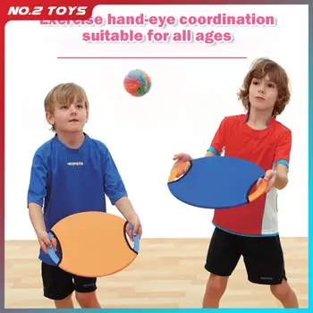 Игры с мячом в помещении, прыгающее кольцо, эластичная пластина для мяча, детские игры для метания и ловли на открытом воздухе, детские игрушки для мальчиков, подарки