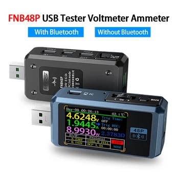 FNB48P USB Тестер Вольтметр Амперметр Тестер Емкости Аккумулятора Type-C Быстрое Обнаружение Заряда Триггерный Детектор Мониторинг В реальном времени