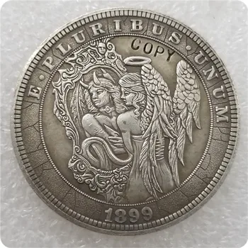Тип # 30_Hobo Никелевая монета 1899 года-КОПИИ МОНЕТ В долларах Моргана-копии памятных монет