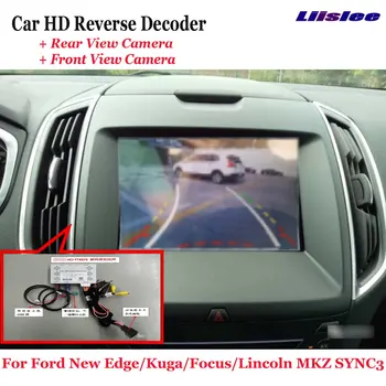 Для Lincoln MKZ SYNC3 Автомобильный видеорегистратор декодер обратного изображения Фронтальная камера заднего вида 360 градусов Оригинальное обновление экрана