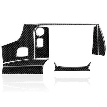 Комплект наклеек для мультимедийной панели центральной консоли, Наклейка из углеродного волокна для C7 2014-2019, черный